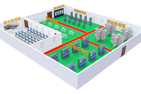 唯众发布网络综合布线实训室VR