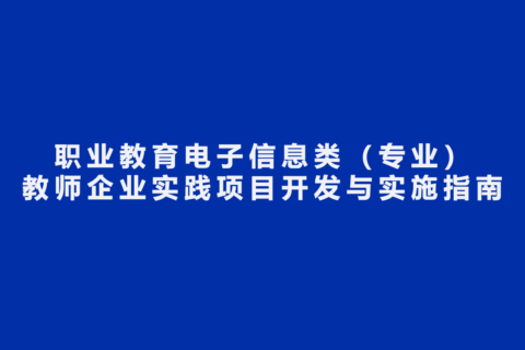 职业教育电子信息类（专业）教师企业实践项目开发与实施指南