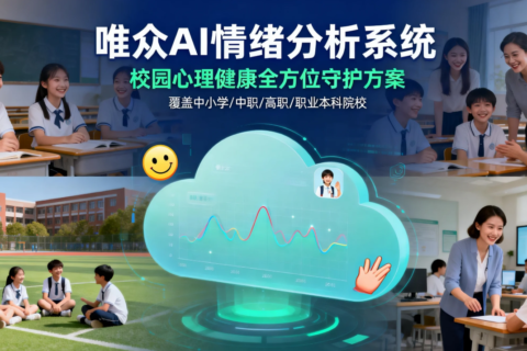 科技暖 “心”！唯众 AI 情绪分析系统：无感监测 + 精准干预，守护青少年心灵成长